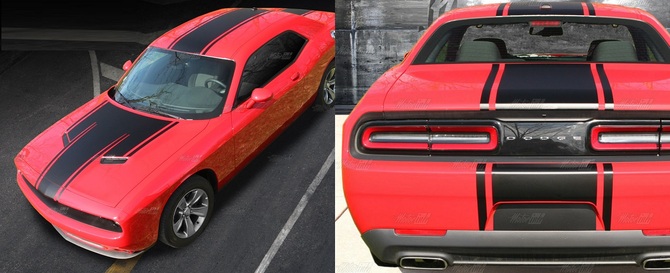 Custom Hood and Body Decals 15-up Dodge Challenger